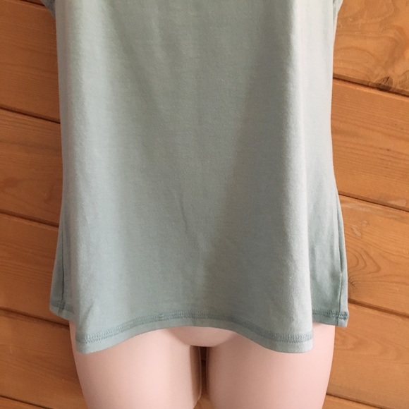 Eileen Fisher Mint Green Cotton Blend Basic Sleeveless Tank Casual Layer Top M - Picture 3 of 7